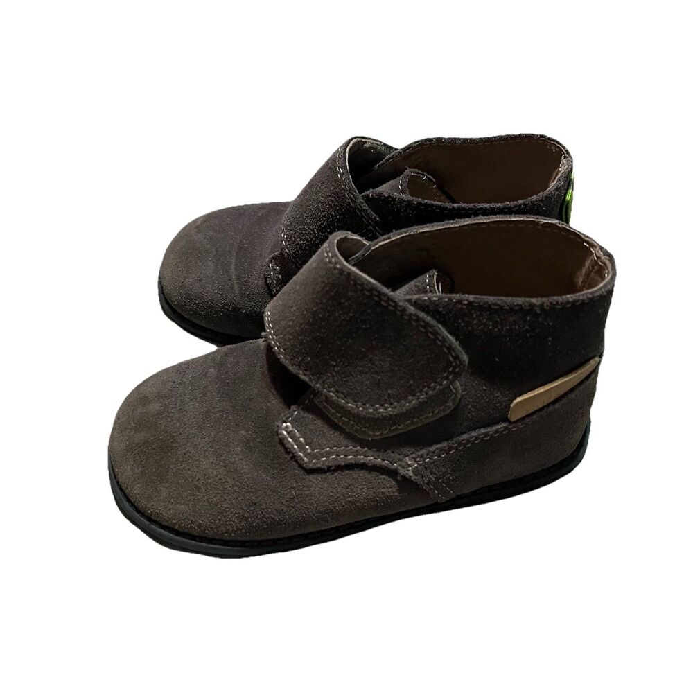 Livie & Luca Shoes Bootie Boot Pollock Gray Suede Leather Size 8